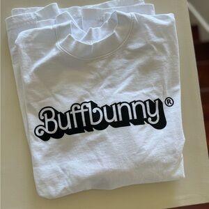 Buffbunny Barbie Women’s Large White T-Shirt